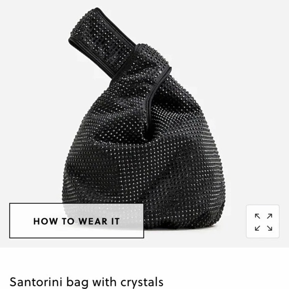 NWT J.Crew Black Santorini Handbag - Picture 3 of 6